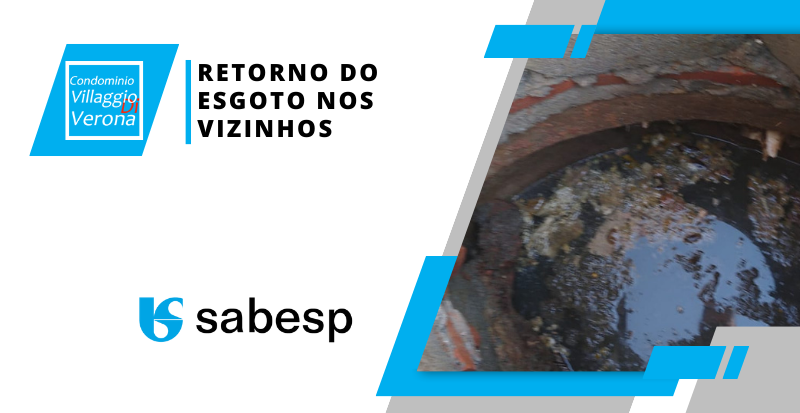 Retorno do Esgoto Sabesp.